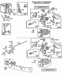 Carburetors Controls Diagram and Parts List for 092987-5133-01  Briggs and Stratton Engine